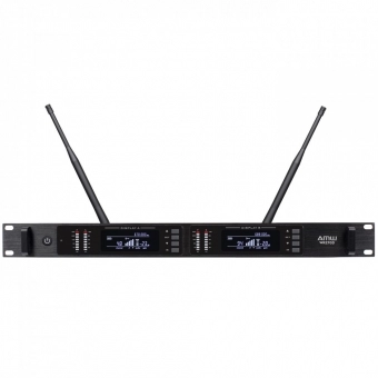 AMW BM400 v2 Microfone Sem Fio de Mão e Auricular Digital UHF + Estojo