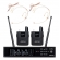 AMW BU300 v2 Microfone Sem Fio Duplo Auricular Digital UHF + Estojo