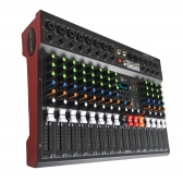 AMW GX12 Pro Mesa de som 12 Canais 99 EFX DSP Interface USB Rec Aux