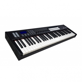 (USADO) KFX SW61 Pro Teclado Controlador MIdi USB 61 Teclas 16 PADs 8 Knobs Faders Split Transpose