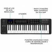 AMW P49 v2 Teclado Controlador MIDI USB 49 Teclas 8 Faders 8 Knobs