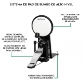 AMW ED3 Pro v2 Bateria Eletrônica PADs em Mesh Caixa Dual Zone Pratos c Choke