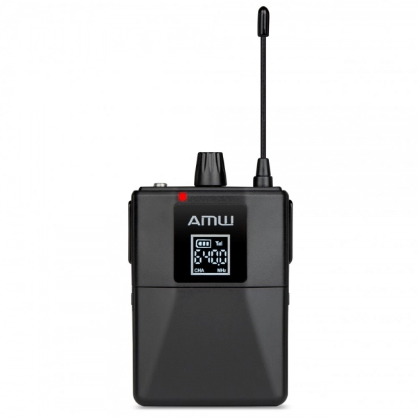 AMW BM200 Microfone Sem Fio de Mão + Bodypack + Auricular 225 1M 1B 1A