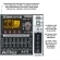 AMW AJ12 Mesa de som 12 Canais EFX High End BT Interface USB