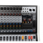 (USADO) AMW AG16 v2 Mesa de Som 8 Canais 99 Efeitos DSP BT Interface USB e Faders de 100mm
