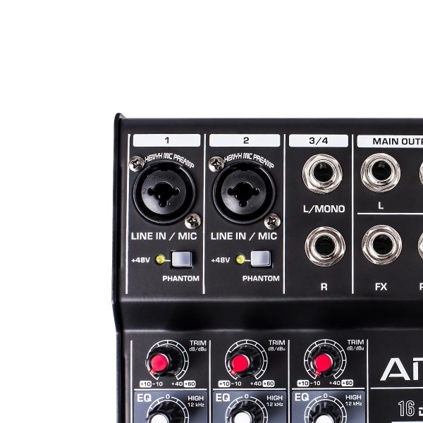 (USADO) AMW SM4 v2 Mesa de Som 4 Canais com Efeitos DSP Bluetooth e USB Interface