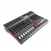 AMW GX12 Pro Mesa de som 12 Canais 99 EFX DSP Interface USB Rec Aux