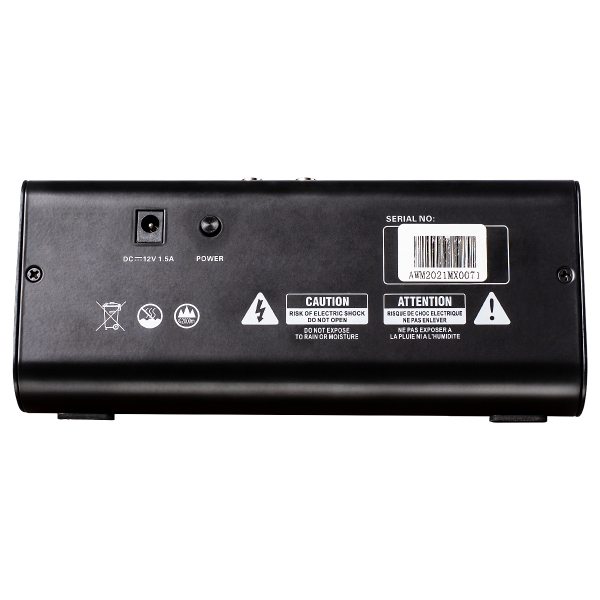 AMW MX4 v2 Mesa de Som 4 Canais Com USB Interface BT 16 Efeitos DSP