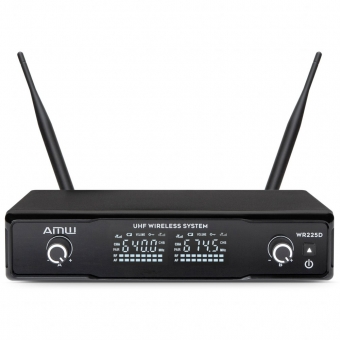 AMW BM200 Microfone Sem Fio de Mão + Bodypack + Auricular 225 1M 1B 1A