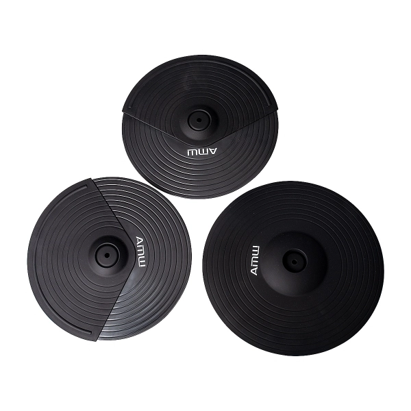 (USADO) AMW ED11 Pro Bateria Eletrônica All Mesh Dual Real Hi Hat Condução Tri zone Pratos Dual