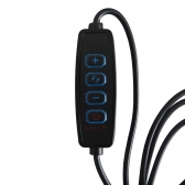 Ring Light de Mesa com apoio para dois celulares Controle e suporte