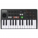 AMW Master 25 Black Teclado Controlador Midi 9 PADs 8 Knobs Visor OLED
