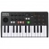 AMW Master 25 Black Teclado Controlador Midi 9 PADs 8 Knobs Visor OLED