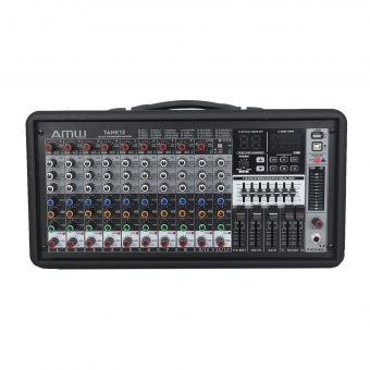 AMW Tank 12 Mesa de Som Ativa 12 Canais Efx Premium USB 600W RMS ( 127 V )