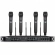 (USADO) AMW AU7000 Microfone Sem Fio Profissional 4 Canais Digital UHF Multibanda WR488Q