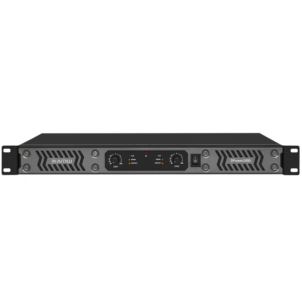 AMW DPower 1000 Amplificador de Potência 2 Canais Bivolt 1000W RMS