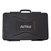 (USADO) AMW AU7000 Microfone Sem Fio Profissional 4 Canais Digital UHF Multibanda WR488Q