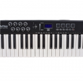 AMW P61X Teclado Black Controlador Midi USB com 61 Teclas PADs Faders e Knobs