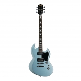 AMW SESG450 Frost Blue Guitarra SG Mogno HH Alnico by SQ Guitars