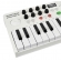 AMW Master 25 White Teclado Controlador Midi 9 PADs 8 Knobs Visor OLED