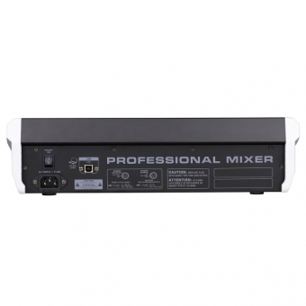 (USADO) AMW AG8 v2 Mesa de Som 8 Canais 99 Efeitos DSP BT Interface USB e Faders de 100mm