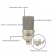 Amw EC1 Microfone Condensador XLR 26mm Para Estúdio com Shockmount