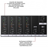 AMW MIXX 8.6 Mesa de Som Digital 8 Canais USB EFX Comp Eq