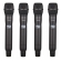 AMW AU7000 Microfone Sem Fio Profissional 4 Canais Digital UHF Multibanda