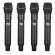 AMW AU7000 Microfone Sem Fio Profissional 4 Canais Digital UHF Multibanda