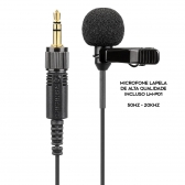 Relacart Cr2 Dual CLIP Microfone Sem Fio lapela Duplo Uhf Câmera Uwp ( CR + 2X CP )