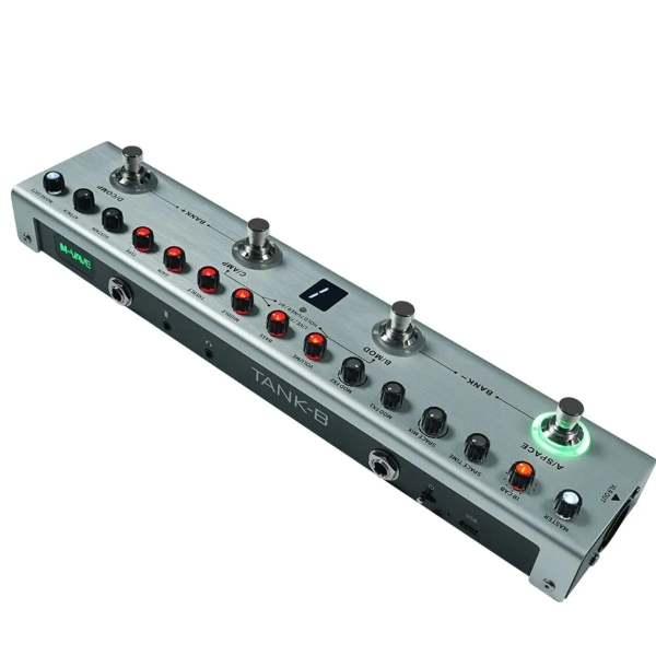 M-vave Tank B Pedal de efeito para Baixo Multiefeitos Pedaleira