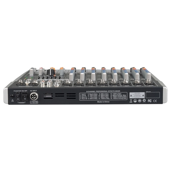 AMW L8 v3 Mesa de Som 8 Canais XLR Efx Rec Mp3 Eq