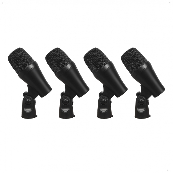 Amw Dm7 Kit Microfone Bateria 7 Microfones Peças Com Estojo E Acessórios Inclusos ! Preto