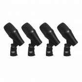 Amw Dm7 Kit Microfone Bateria 7 Microfones Peças Com Estojo E Acessórios Inclusos ! Preto