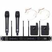 AMW BM6000 v2 Microfone Sem Fio Digital 4 Canais Uhf Bodypack Auricular