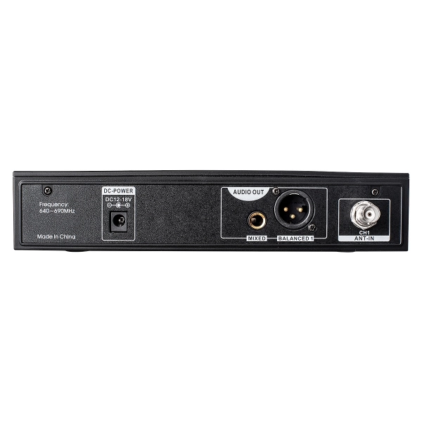 AMW BU100 Auricular Sistema Transmissão sem fio UHF Digital Microfone Auricular Bege P2