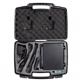 AMW BU200 Kit Microfone Sem Fio Duplo Bodypack Lapela UHF Digital 2B 2L