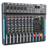 AMW KX10 v3 Mesa de som 10 Canais 99 Efeitos Efx Mute Aux Eq