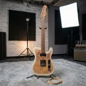 AMW SETL550 Guitarra Telecaster Clear White Ponte Wilkinson by SQ Guitars + Bag Premium
