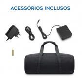 AMW PC1 Black Piano Digital Dobrável 128 Timbres + Acessórios