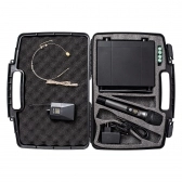 AMW BM200 Microfone Sem Fio de Mão + Bodypack + Auricular 225 1M 1B 1A