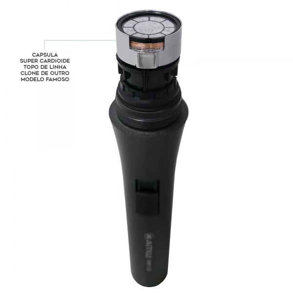 AMW DM1 Microfone Dinâmico Cardioide com cápsula de alto padrão + Cabo