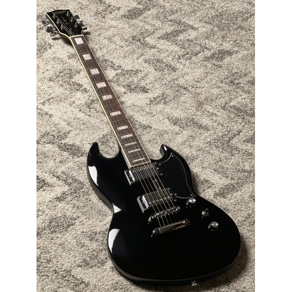 AMW SESG450 Black Guitarra SG Mogno HH Alnico by SQ Guitars