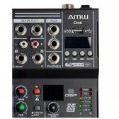 Amw Cm6 Pro Mesa De Som 6 Canais 99 Efeitos Usb Bt Interface