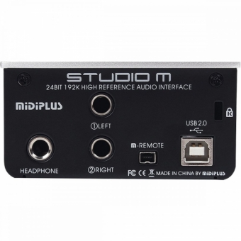 (USADO) Midiplus Studio M Interface de Audio USB 192K 24b