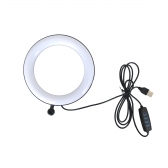 Ring Light de Mesa com apoio para dois celulares Controle e suporte