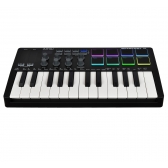 AMW Smartkey 25 Black Teclado Controlador Midi USB Teclas 8 PADs Knobs