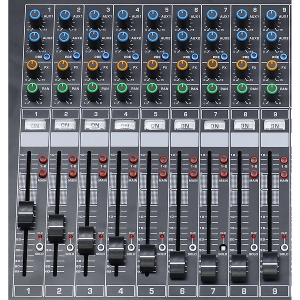 AMW AX16 v2 Mesa de Som 16 Canais Processador de Efeitos Hi End USB Compressor 100mm