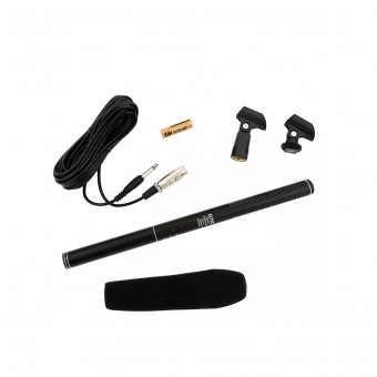 ELTEC BM321 Microfone Shotgun Boom Condensador de Eletreto com Acessórios