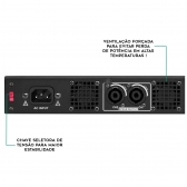 AMW DPower 600 Amplificador de Potência 2 Canais Bivolt 600W RMS